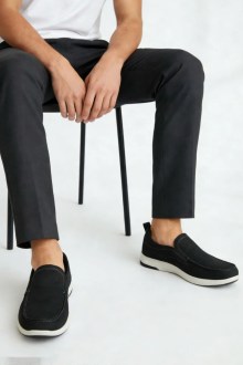 Ανδρικά Ανατομικά Μοκασίνια – Μαύρο