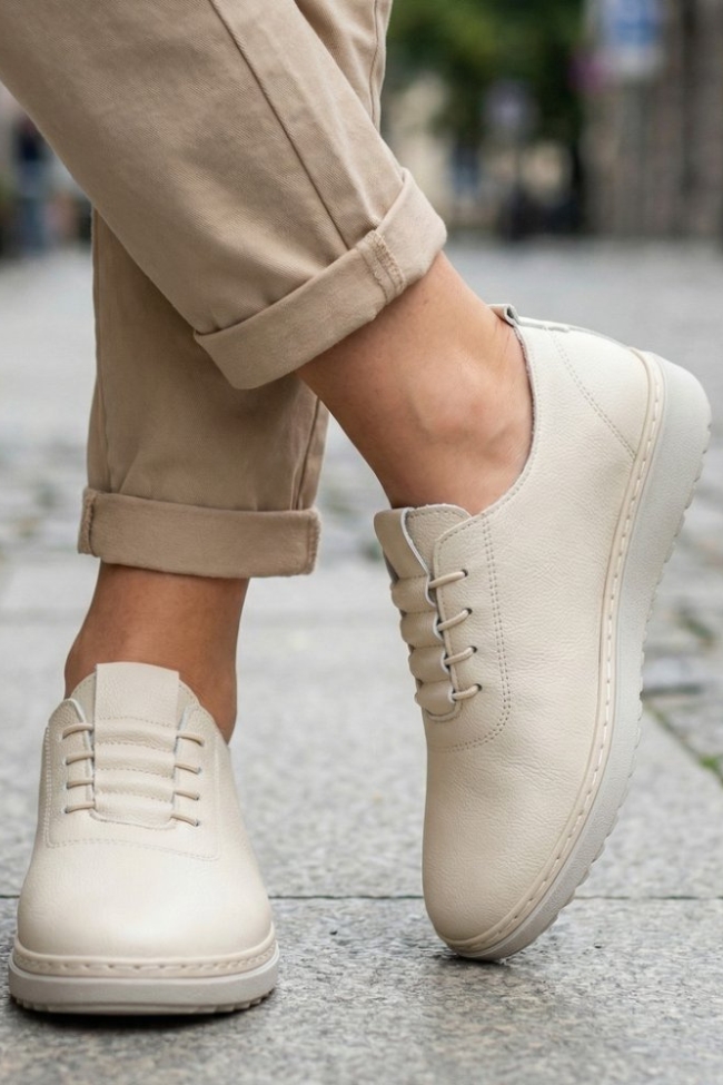 Ανατομικά Casual με ορθοπεδική σόλα - Μπεζ