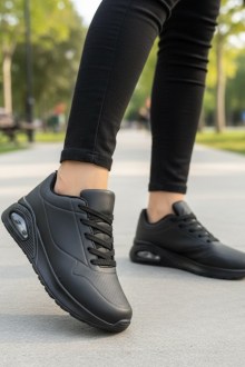 Sneakers Δίσολα με Αερόσολα – Μαύρο