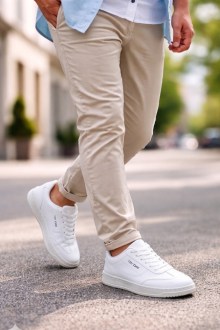 Ανδρικά casual sneakers – Λευκό