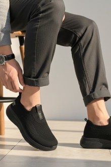 Ανδρικά Comfort Slip με σόλα Memory foam - Μαύρο