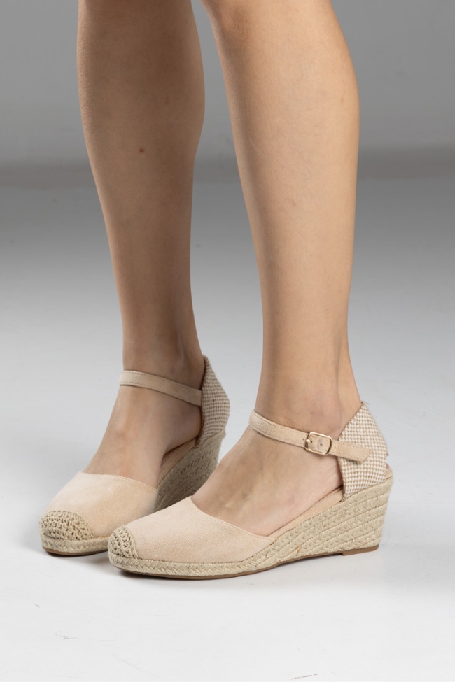 Πλατφόρμες Γυναικείες Suede - Μπεζ - Image 3