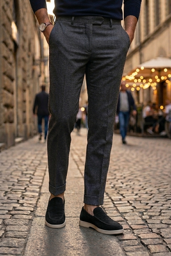 Ανδρικά Suede Loafers με Ανατομικό πάτο – Μαύρο