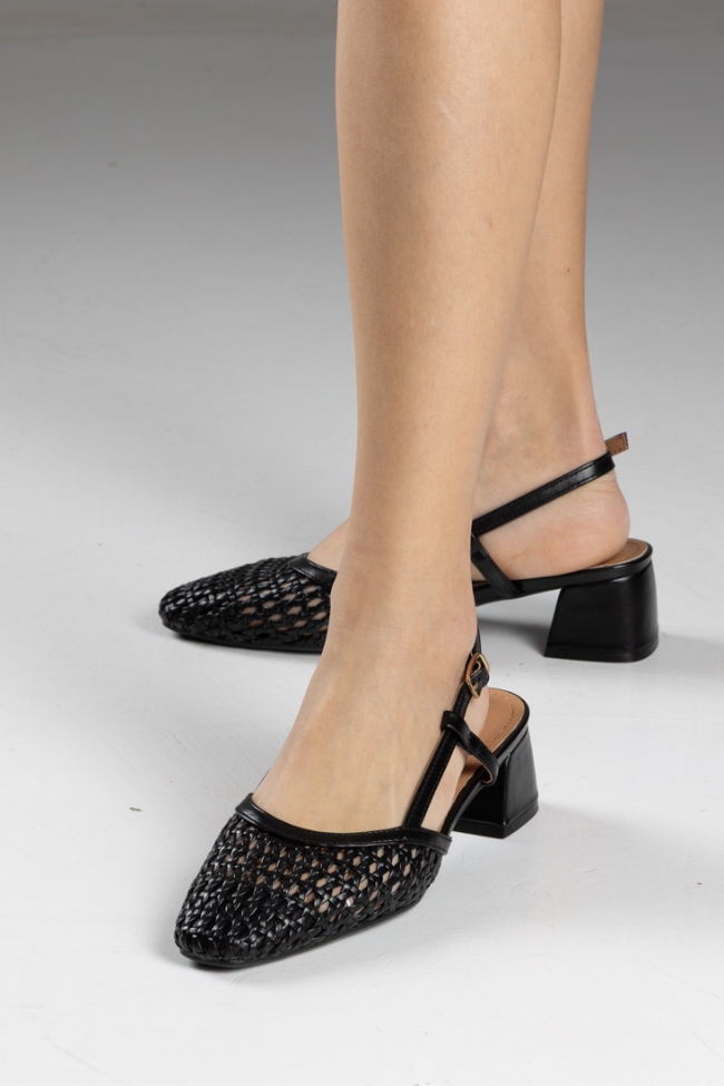 Γυναικείες Γόβες Δερματίνη - Μαύρο - Image 5