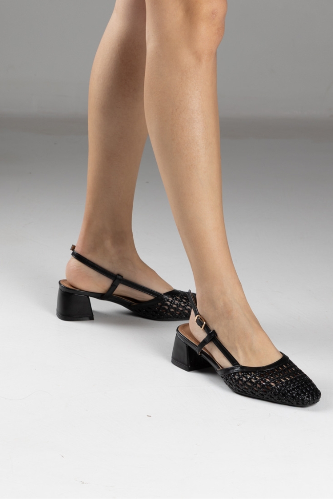 Γυναικείες Γόβες Δερματίνη - Μαύρο - Image 4