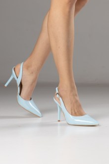 Γυναικείες Γόβες Λουστρίνι - Mπλε