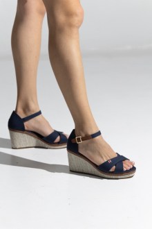 Γυναικείες Πλατφόρμες Υφασμάτινες - Μπλε