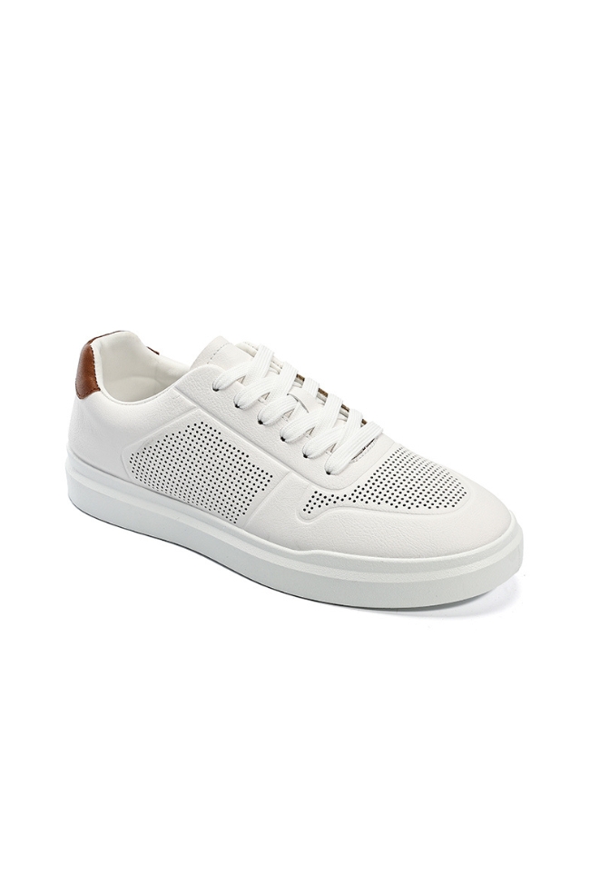 Ανδρικά sneakers με κορδόνια - Λευκό - Image 2