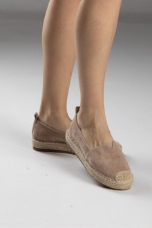 Εσπαντρίγιες Flat Μονόχρωμες - Σκούρο Μπεζ