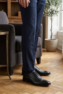 Κλασικά ανδρικά υποδήματα δετά - Μαύρο