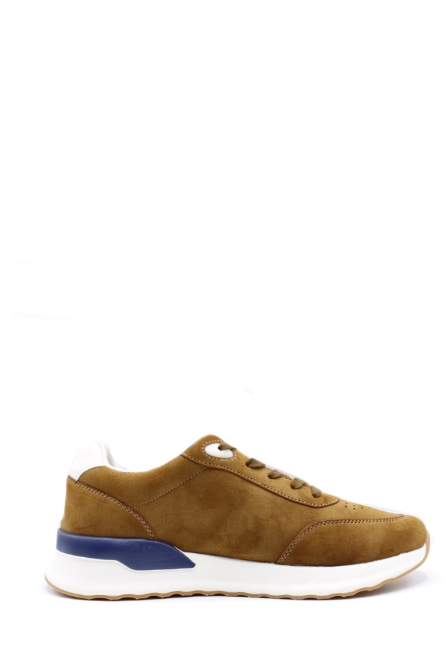 Ανδρικά casual sneakers με κορδόνια – Κάμελ - Image 3