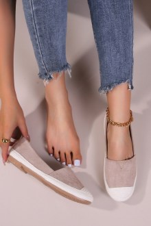 Ανατομικές espadrilles με μαλακό πάτο – Σκούρο Μπεζ