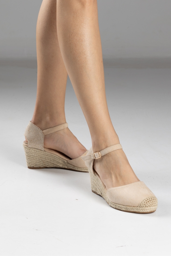 Πλατφόρμες Γυναικείες Suede - Μπεζ - Image 2