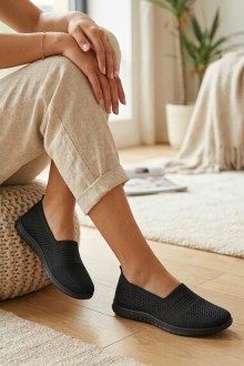 Μπαλαρίνα  Ανατομική με Memory Foam - Μαύρο