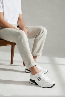 Ανδρικό Sneakers με Ανατομικό πάτο από Memory Foam - Λευκό