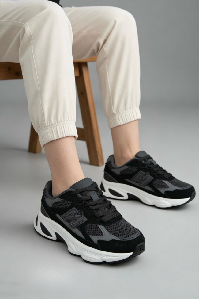 Sneakers με Μαλακός εσωτερικός πάτος – Μαύρο - Image 2