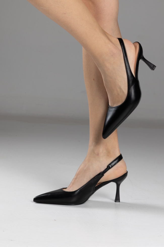 Γυναικείες Γόβες Δερματίνη - Μαύρο - Image 3