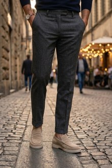 Ανδρικά Suede Loafers με Ανατομικό πάτο – Μπεζ - 45, Beige