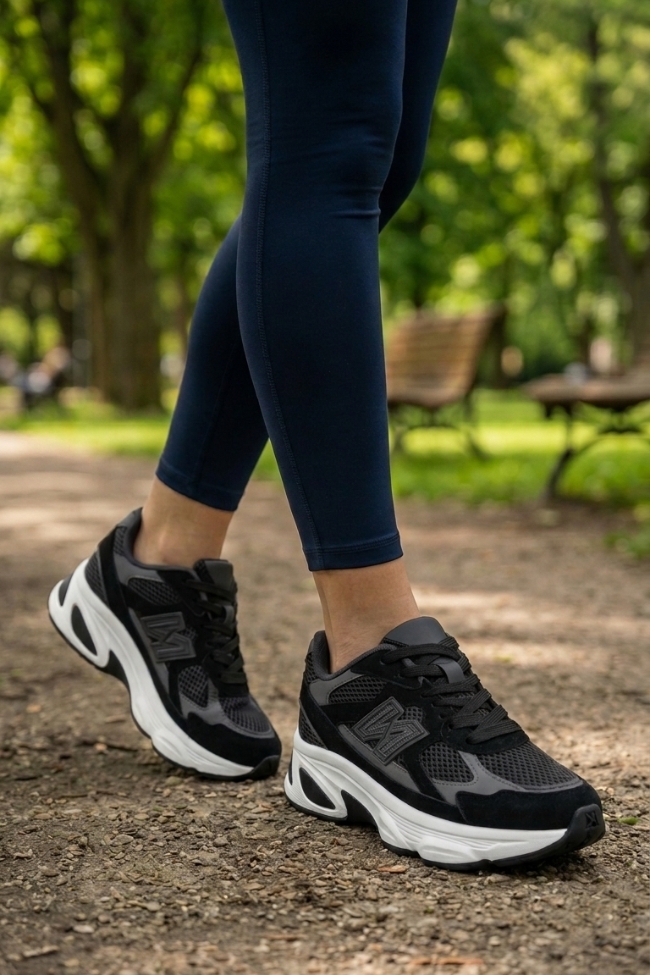 Sneakers με Μαλακός εσωτερικός πάτος – Μαύρο