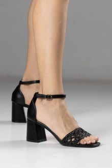 Γυναικεία Πέδιλα Δερματίνη – Μαύρο