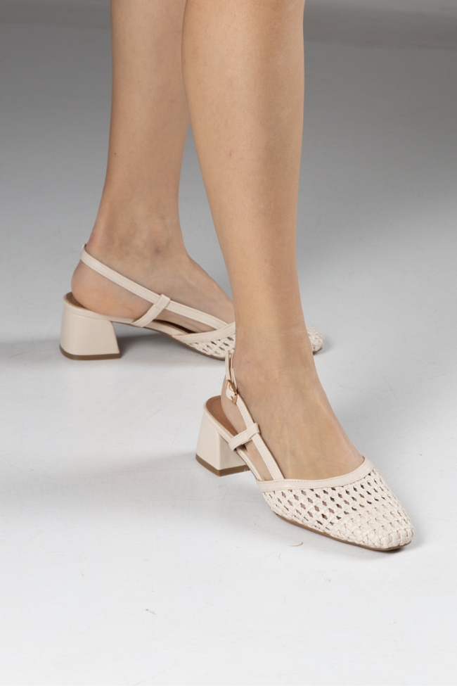 Γυναικείες Γόβες Δερματίνη - Μπεζ