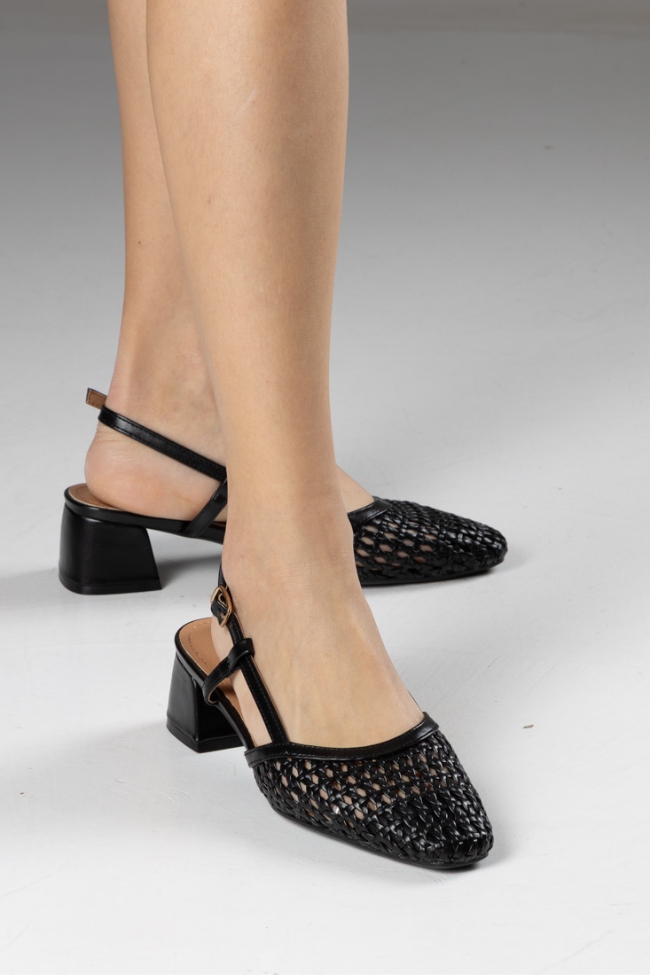 Γυναικείες Γόβες Δερματίνη - Μαύρο