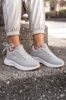 Γυναικεία Running υφασμάτινα sneakers - Γκρί