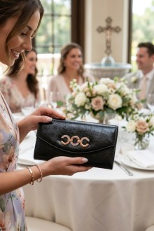 Τσάντα φάκελος clutch - Πράσινο - one size, Green