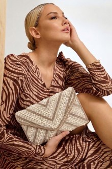 Φάκελος Clutch με Αποσπώμενο Λουράκι Αλυσίδας - Χρυσό