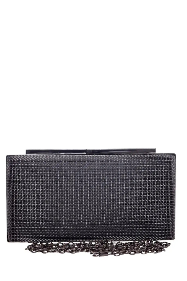 Τσάντα φάκελος clutch - Μαύρο - Image 4