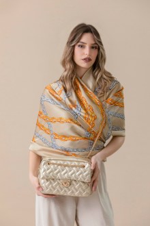 Κλασική τσάντα ώμου με αλυσίδα – Χρυσό