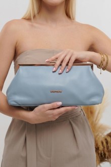 Τσάντα Clutch με Αλυσίδα – Μπλέ