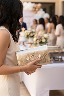 Τσάντα φάκελος clutch – Χρυσό