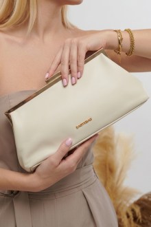 Τσάντα Clutch με Αλυσίδα – Μπεζ