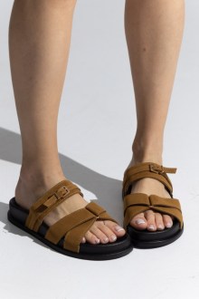 Γυναικεία Sandals Suede - Κάμελ