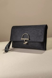 Διθέσιος Φάκελος Γυναικείος Wave Print Fragola – Elegant Clutch - Μαύρο