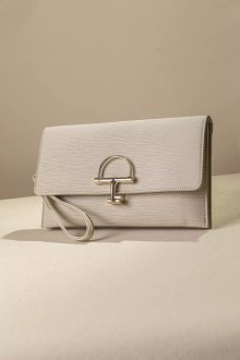 Διθέσιος Φάκελος Γυναικείος Wave Print Fragola – Elegant Clutch Bag - Μπεζ